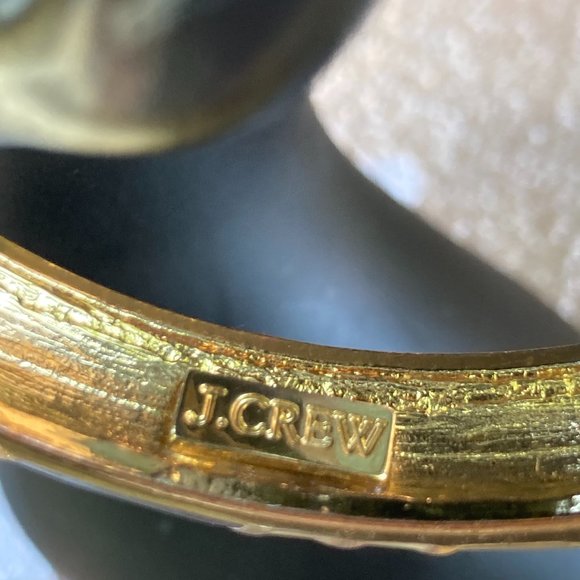 J Crew black, gold and white bangle bracelet - Picture 7 of 8